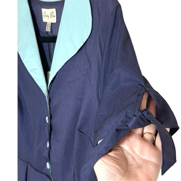 NWT Lindy Bop Women’s Claudine Bunny Hop Dress Blue Size 8 - Picture 5 of 8